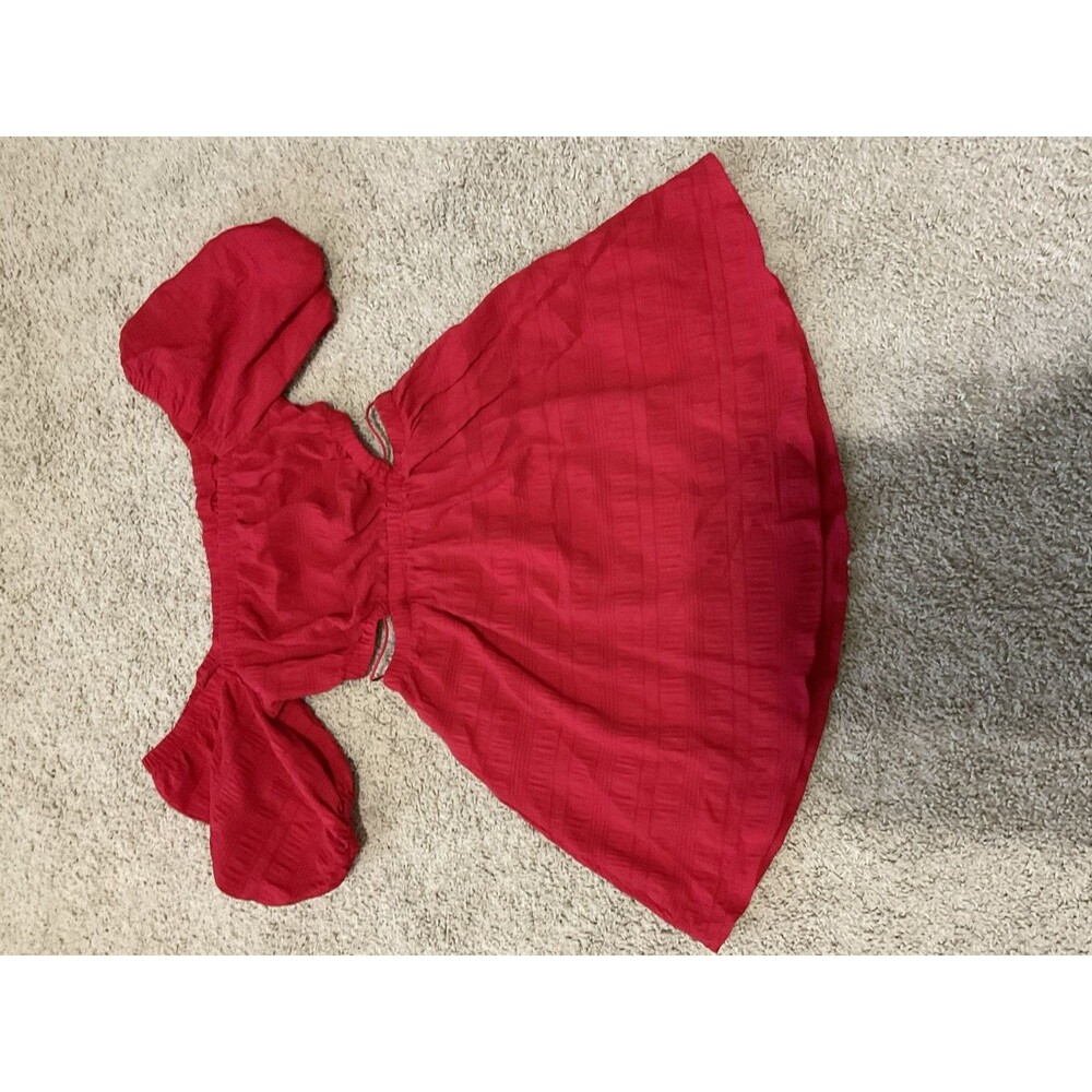 NWT, SHEIN VCay, Two Piece, Connected Dress, Red, Size: XS - Picture 8 of 8